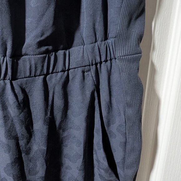 NEW! Athleta | Brooklyn Textured Jumpsuit Jacquard Leopard Medieval Violet - Picture 11 of 14